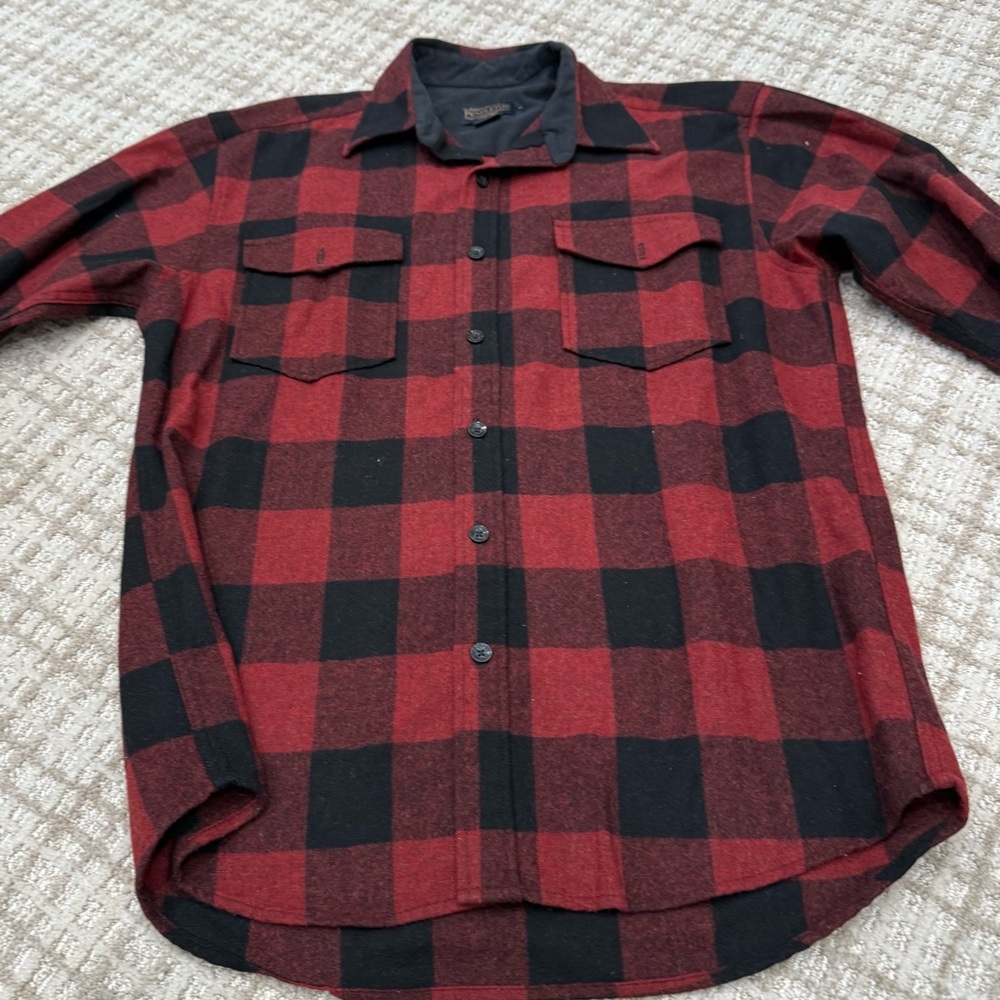 Pendleton Red and Black Plaid Shirt